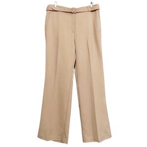 Ann Taylor The Belted Boot Pant In Stretch Twill Tan Khaki
